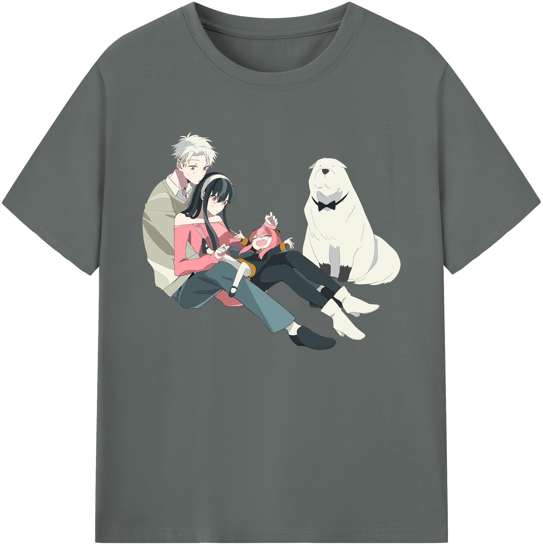 （画像用） SPY×FAMILY间谍家家酒 綿100％ メンズ半袖Tシャツ｜肌触りやわらか＆通気性